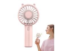 Genérico Adorable Portable Mini Fan | Mini Portable Handheld Fan | Manual USB Rechargeable Personal Quiet Desktop with Strong Air for Outdoor