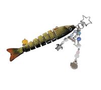 Generico Aesthetic Fish Keychains - Fish Wallet Charm Pendant Accessory | Cřeative Fishing Bait Design | Bag Charm For Purses Backpacks Handbags | Stylish Accessory For Travel School Everyday,