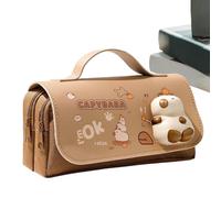 Genérico Aesthetic Pencil Case | Capibara Y Panda Pencil Holder Bag for Class - Writing Organizer for School Supplies Kids Teens Women Birthday Christmas, Cyp.phara, Consulte la descripción, See