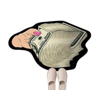 Genérico Aesthetic Rugs for Bedroom - Floor Rug with 100 Dollar Bill, Money Area Rug, Velvet Money, Comfortable Non-Slip for DEC