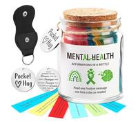 Genérico Affirmation Bottle - Inspiration Message Jar | Happy Thoughts Bottle | Emotional Support Daily Inspiration Affirmations Bottle for Sister Sister Daughter Wife