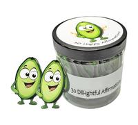 Genérico Affirmation Cards, Emotional Support Pickle Cards | 30x Energy Avocado Cards for Mom,Inspirational Decorative Quotes Cheer Case Family