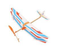 Generico Airplane Powered by Elastic, Biplane Model Kit - Realistic Airplane Models,Cute Colorful Biplane Patterns,Kids Learning and Girls