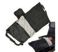 Generico Airplane Seat Extender for Children - Portable Soft Folding | Travel for Plane with Blanket | for Boys and Girls Holiday Cabin Night Stopover Travel Long Rest Sleep