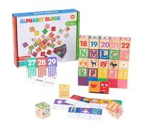 Generico Alphabet - Learning Puzzle by Numbers - Stackable Animal Matching Educational Puzzle for Kids | Ideal for Kindergarten, Kindergarten, Education