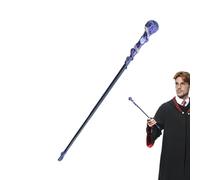 Generico Amethyst Wand - 30cm Wood Energy Rod Decorative Healing Tool | Ornaments for Metaphysical Spiritual Balance, Handmade Pieces for Meditations Yoga, C