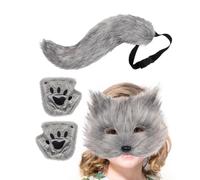 Generico Animal Cosplay Party Accessory With Tail And Gloves A