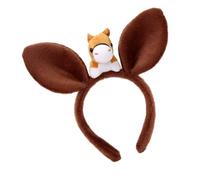Genérico Animal Headband - With Plush Ears 9.45 × 7.87 × 0.79 Inch | Soft Plush, Horse Design, Hair Hoop for Kids and Adults | Funny Hats: Parties, Costumes, Events