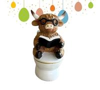 Generico Animal Statues for Home Decoration | Farm Themed Bathroom Figurine with Cattle Animals - Figurines for St. Desk Bedside Table Children's Room Bookcase Dormitory