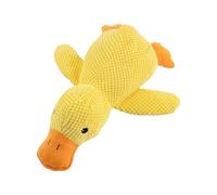 Generico Anti-Stress - Soft and Squeaky, Soothing Toy, Interactive Chewing Toy, for Indoor Ducks | Interactive Yellow Plush with Crazy Squeaky Sounds