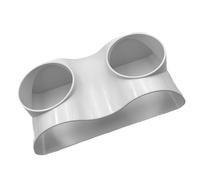 Genérico Aquarium Underground Cave - ABS 6.89x3.46x2.28 Inch | Natural Curved Corner Fish Tank Decoration, Double Hole for Hermit Underwater Habitat | Indoor, Cave