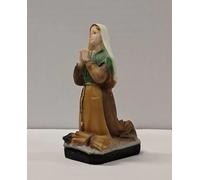 Generico ArteSacraCaravaggio Statue Saint Bernadette of Soubirous, in Resin Marble 9 x 5 cm (3.5 x 2 inches), for Indoor and Outdoor Use, Hand-Decorated by Hand, Italian Handmade Production