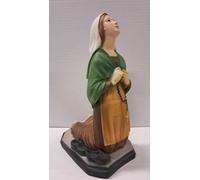 Generico ArteSacraCaravaggio Statue Saint Bernadette of Soubirous, in resin marble cm 26 x 15 (10.2 x 5.9 inches), for indoor and outdoor use, hand-decorated, Italian artisan production