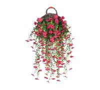 Generico Artificial Artificial Hanging Flowers, Realistic Morning Glory, New Silk Morning Glory | Lifelike Flowers for Wedding Home Decor Premium Eucalyptus Leaves