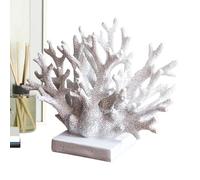 Generico Artificial Coral Decoration - Realistic Resin Decoration with Sea and Coastal Theme, Nautical Decorations Artificial Statue, for Living Room Entrance Wine Cellar Bathroom Courtyard