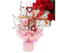 Generico Artificial St. St. Picks of Berries Heart - Artificial Floral - for Couples Home Wedding Living Room Table Bedroom