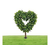 Generico Artificial Topiary | 65 cm Decorations for St. Feast | Artificial Topiary Heart Shaped with Spike - Planter Vase Courtyard Porch Wedding Farm Back Garden