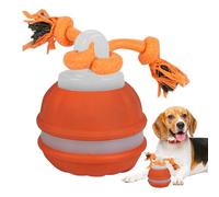 Generico Automatic Rolling Ball for Dogs - Interactive Toy Ball with Rope, USB Type Rechargeable -C | Intelligent and Fast Toy Detection, Sustainable ABS + Silicone