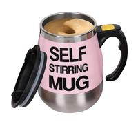 Generico Automatic Stirring Coffee Maker - Battery Operated Stainless Steel Blending | Magnetic Self Shaking - Portable Shaker for Tea, Oats, Drinks Powder, Home, Office, Travel, S