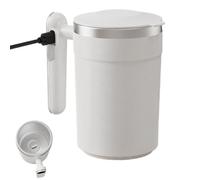 Generico Automatische Rührfunktion Kaffeetasse,USB Wiederaufladbar Edelstahl Becher Mit Integrierter LCD Temperaturanzeige | Selbstrührender Mit Deckel,Für Tee Milch Wanderung Heiße