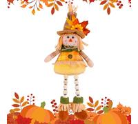 Genérico Autumn Scarecrow Decoration - LED 38 cm | Decorative Luminous Doll for Autumn and Thanksgiving Season | Warm for Shelves, Shelves or Dressers.