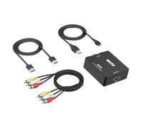 Genérico AV To HD Adapter - Adorable AV Cable Adapter | Video And AV Audio Converter To Component Adapter For Entertainment And Home Devices