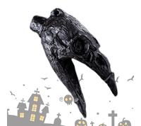 Generico Aztec Death Whistle, Raven Beak War Whistle, Authentic Sound, Black Metal, Tabletop Sculpture, Halloween Decor