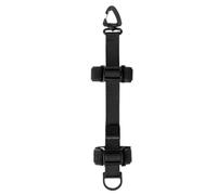 Generico Backpack Extension 30 x 5 x 2 cm - Adjustable Trekking | Outdoor Multifunction Backpack with Shoulder Strap | Attachment for Camping Travel Equipment | Fixing for TR Tools, Black, Fare