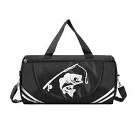 Genérico Backpack, Waterproof Tackle Bag | Storage Organizer for the Sea | For Outdoor Beach Camping Lake and Freshwater Kayak Boat, Black/White, Consulte la descripción, See description
