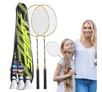 Genérico Badminton Racket - Professional Badminton Rackets Set for Adults - Lightweight, Sweat Absorbent Equipment for Adults and Professionals, Sports, Outdoor Games on the Yard