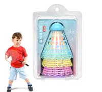Generico Badminton That Goes In The Dark 3 Pieces | Garden Badminton Set - Portable Nylon Sports Equipment for Training Beginner Players Children and Adults