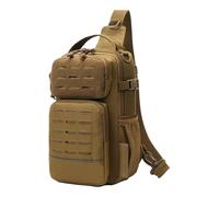 Genérico Bag for the - with Bottle Holder and Storage for Equipment, Shoulder Bags | for Men Outdoor Activities Travel Hiking Camping Gym Sport, brown, Consulte la descripción, See description