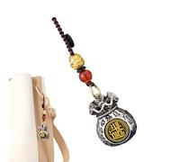 Generico Bag Rotating Pendant - Three Dimensional Key Rings with Chinese Character Design Element, Backpack Pendant Keychain with Secure Fastener Clip for Car | C, Sheep, riferimento alla