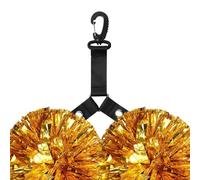 Genérico Ball Bag Pom Poms Holder,Organizer with Button - with Button Hanger for Backpack Pompoms - for Girls Cheerleading Competition Team Event