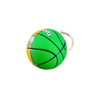 Generico Ball Keyring Compatible with Celtics Green and Gold Colour Sport Basketball Gadget Accessories Backpack Gift Idea Men Women Children Creative 3D Pendant