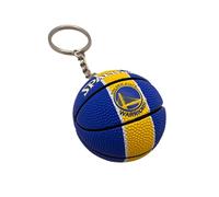Generico Ball Keyring Compatible with Warriors Basketball Gadget Accessories Gift Idea Men Women Children Creative 3D Pendant, Yellow and Purple, One size