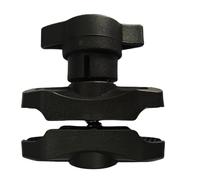 Genérico Base di montaggio con morsetto per handlebar per Specchio per handlebar Della moto Lega Resistant di ammortizzante Design antivibration regolabile Presa sicura