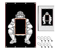 Generico Baseball Backstop - with Receiver, Portable Receiver, Softball Launch Target with Strike Zone - for Young Adult Use Outdoor Coaches Ground Field School Backyard