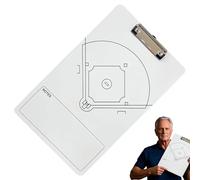 Genérico Baseball Coaching Clipboard - 270g Lightwieght Baseball Strategy Board | 35x22cm Portable Softball Whiteboard For Training Plan, Double-Sided Ball Sports Practice Board