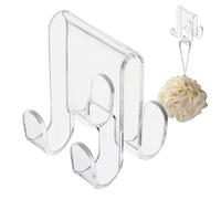 Generico Bathrobe Hook - Bathrobe Holder, Towel Hanger | Wall Mounted, No Drilling Or Screws Required, Bathtub Accessory For Shower Screens, Stainless Steel Chrome Finish