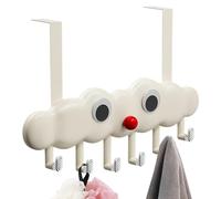 Genérico Bathroom Hooks, Funny Cloud Design Wall Hook Bathroom Hooks for Clothes Hats Bedroom Living Room Bags Coats Office Shower Toilet
