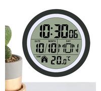 Generico Bathroom Wall Clock - Waterproof Shower Clock with, Battery Operated with Temperature and Date Display for Home Kitchen Dormitory Spa Pool on the Place of l