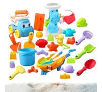 Generico Beach Games | | 30 Pieces for Sand Castles - for Holidays, Pools, Sea, Travel