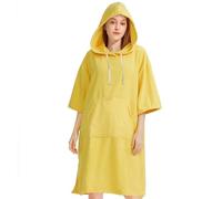 Generico Beach Poncho Hooded Poncho Beach Poncho | Absorbent Hooded Poncho Cape | Thick Outdoor Changing Towel Machine Washable for Sea Bathing