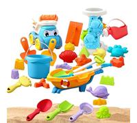 Generico Beach Toys with Sand - Foldable Bucket and Shovel for Sand for Animals and Castles, 30 Pieces Fun Beach Supplies for Outdoor Water Pool Play Activities
