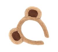 Genérico Bear Ears | Adjustable and Cute Plush Costume, Brown Animal Ears Headband for Women, Photo Events Daily and Face Wash for Women and Girls
