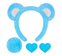 Generico Bear Headband 4 Pieces for Photography in Plush Unisex - Set of for Bear Costume | for Parties Birthday Valentine's Holiday New Year