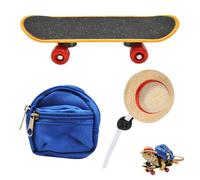 Generico Bearded Dragon Toys - 3 Pieces Adjustable Skateboard for Lizard, for Bearded Dragon, Climbing Toys for Pets Terrarium Home and Outdoor