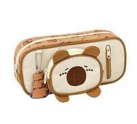 Genérico Beautiful Pencil Case | Pencil Case Capibara Alphabet in 3D Embossing | School Material for Birthdays, , Home, Art Classes, Teachers, Adults, Kindergarten