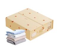 Generico Bed Sheet Organizer, Linen Wardrobe Bed Sheet Organizer | Large Storage Boxes with Window and Handle for Blankets Duvets Sizes King Queen Organization